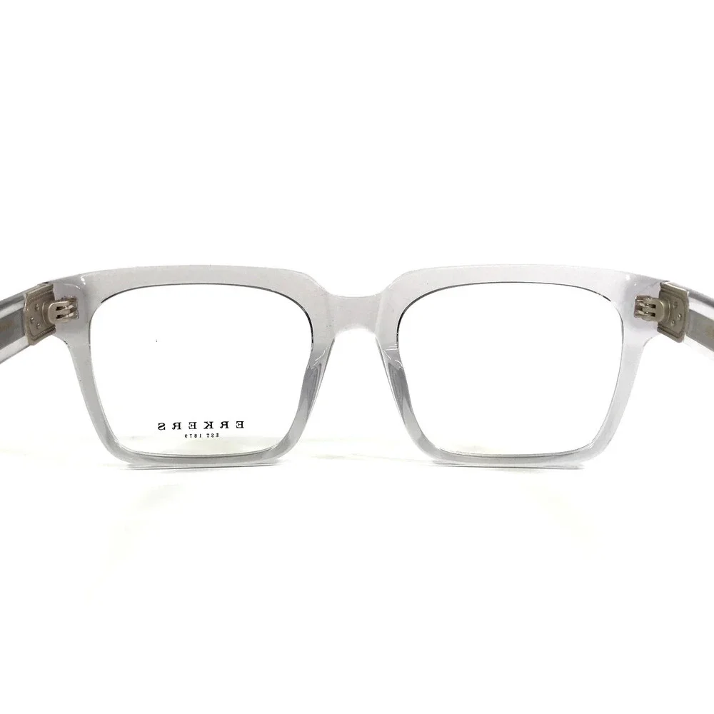 Erkers Eyeglasses Frames SPANISH LAKE Smoke Crystal Square Full Rim 55-22-155